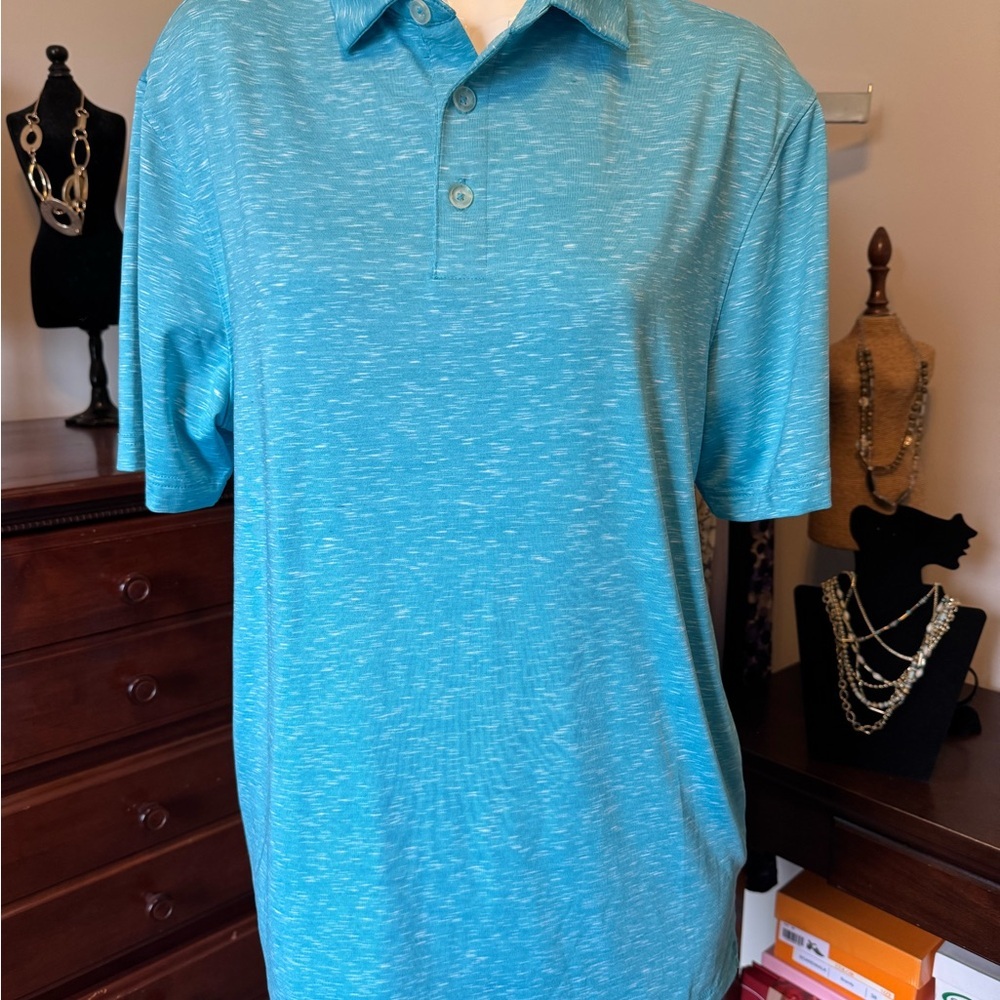 Men's Champion Blue Polo Golf Shirt size medium - Picture 2 of 9